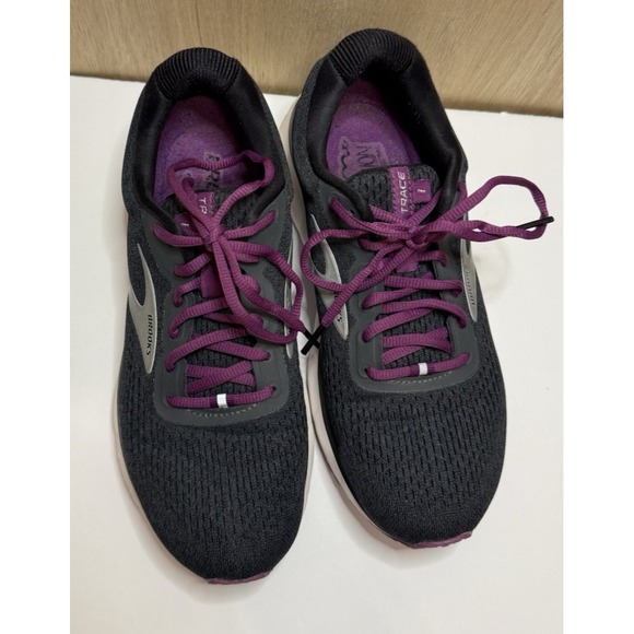 Brooks Trace Womens Running Shoe Gray Purple Size 9 - Picture 3 of 9